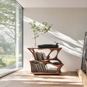 Mid Century Record Stand Vinyl Storage Solution