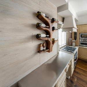 Organic Tree Style Wall Wine Rack For Kitchen Decor