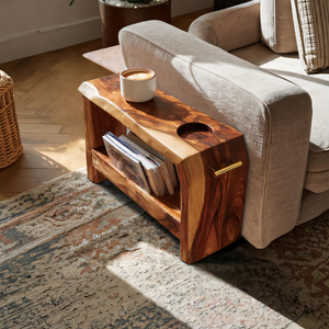 Mid Century Wooden Side Table For Living Room Decor