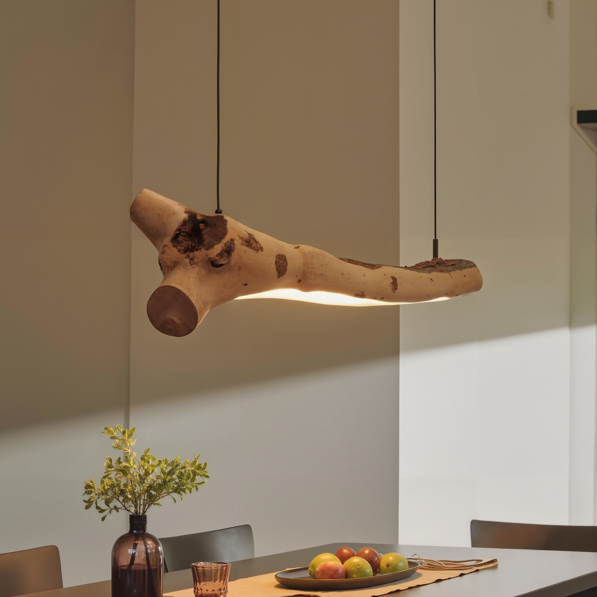 Rustic Hanging Light Fixture Branch Chandelier For Dining Room And Kitchen Island