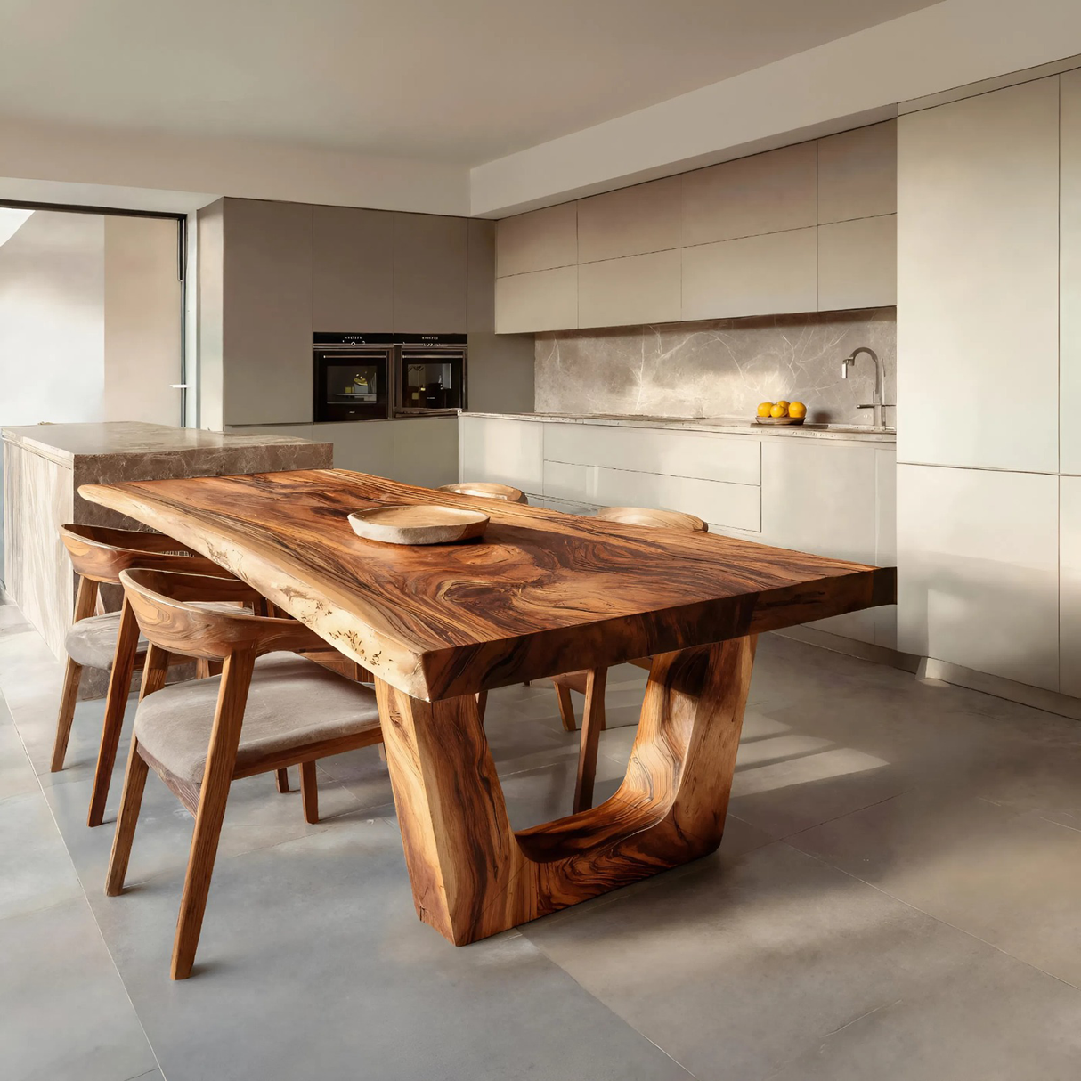 Minimalist Dining Table With Sleek Look For Dining Room