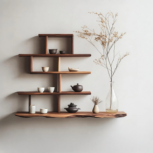 Farmhouse Live Edge Shelf For Bedroom Decor And Storage