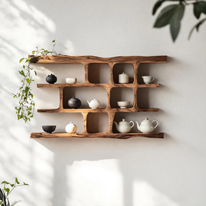 Mid Century Solid Wood Bookshelf For Bedroom Decor