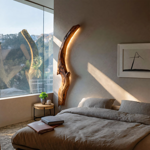 Organic Wall Sconce Curved For Bedroom Or Entryway Decor