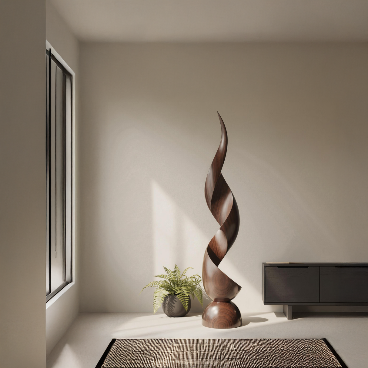 Handcrafted Organic Contemporary Landscape Sculpture For Office Decor