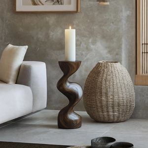 Mid Century Candle Holder For Living Room Modern Decor