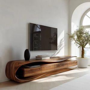 Modern Organic TV Console For Living Room Interior