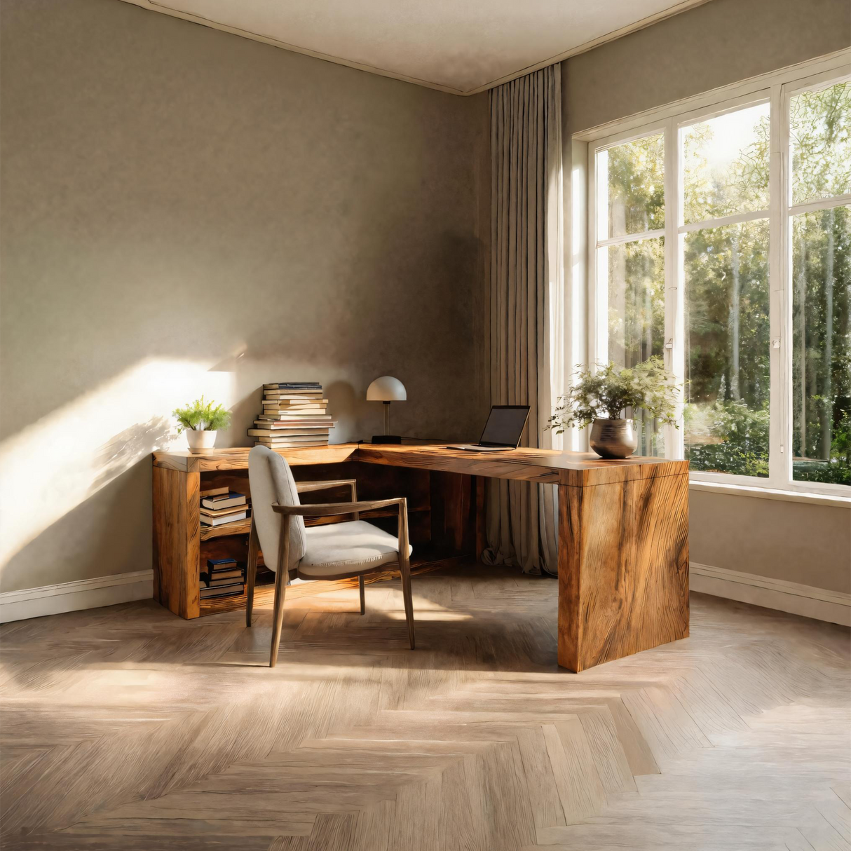 Modern L Shaped Desk For Workspace