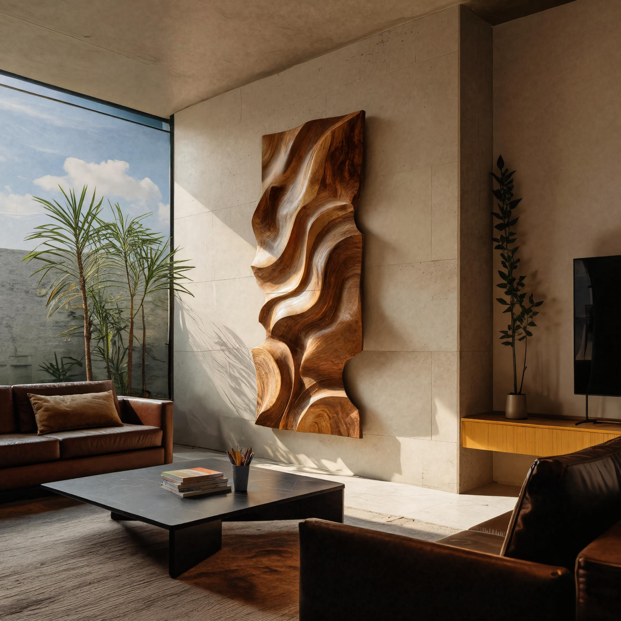 Modern Organic Wall Decor Art Piece For Living Room