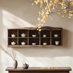 Handcrafted Live Edge Floating Shelf For Living Room Use