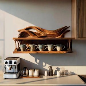 Handcrafted Kitchen Wall Shelf For Functional Decor