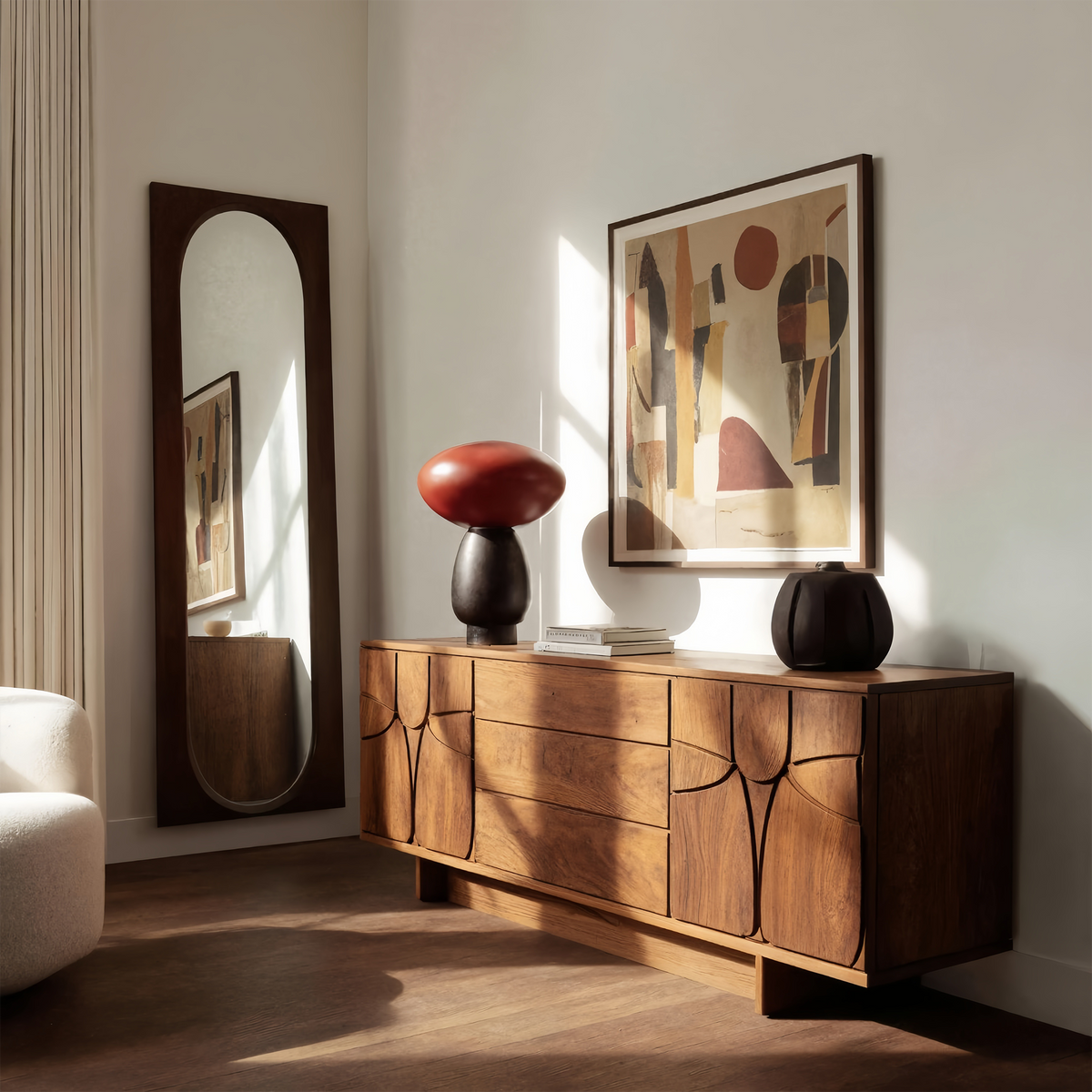 Modern Carved Sideboard For Living Room Or Dining – ET Woodcrafts