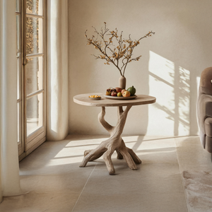 Handcrafted Wooden End Table For Furniture Decor Unique Design