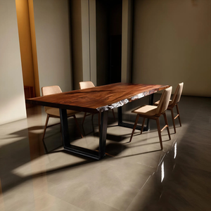 Dining Room Farmhouse Solid Wood Dining Table Warm Grain