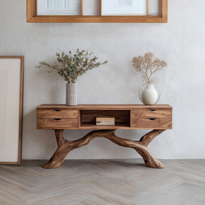 Rustic Solid Wood Dressing Table For Furniture Decor Cozy Style