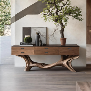 Farmhouse Live Edge Entryway Table For Bedroom Cozy Decor Ideas