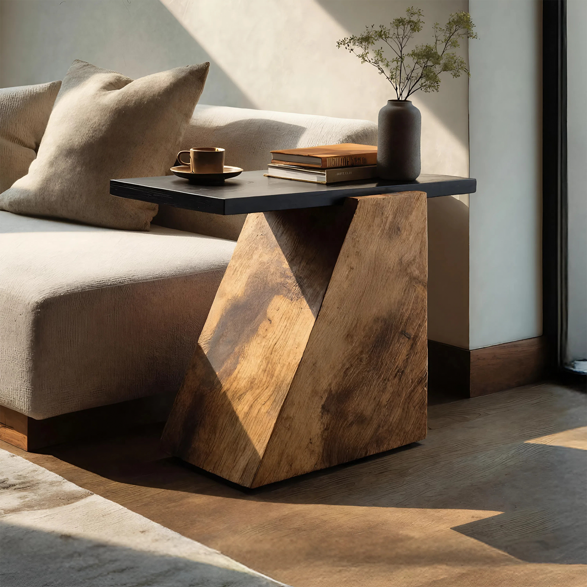 Modern Wooden Side Table For Luxury Living Room Design – ET Woodcrafts