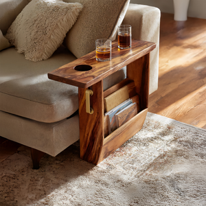 Mid Century Solid Wood Armrest For Furniture Decor