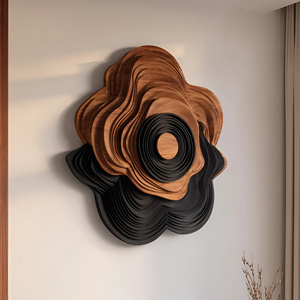 Mid Century Sculptural Wall Art Panel For Living Room Display