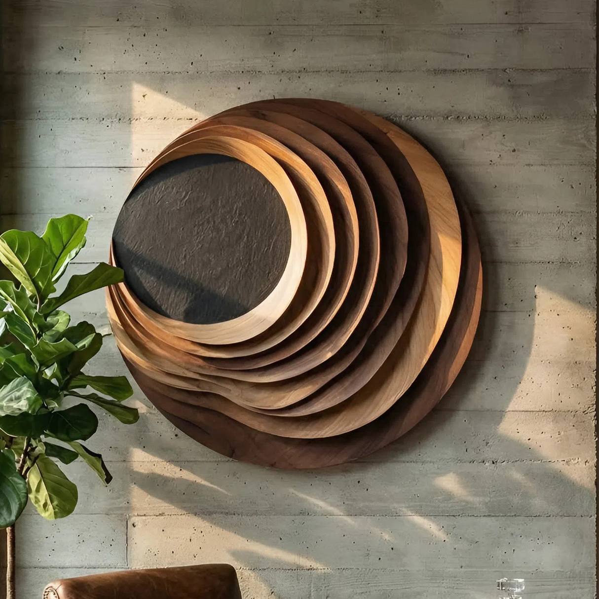 Minimalist Sculptural Wall Sculpture For Bedroom Display