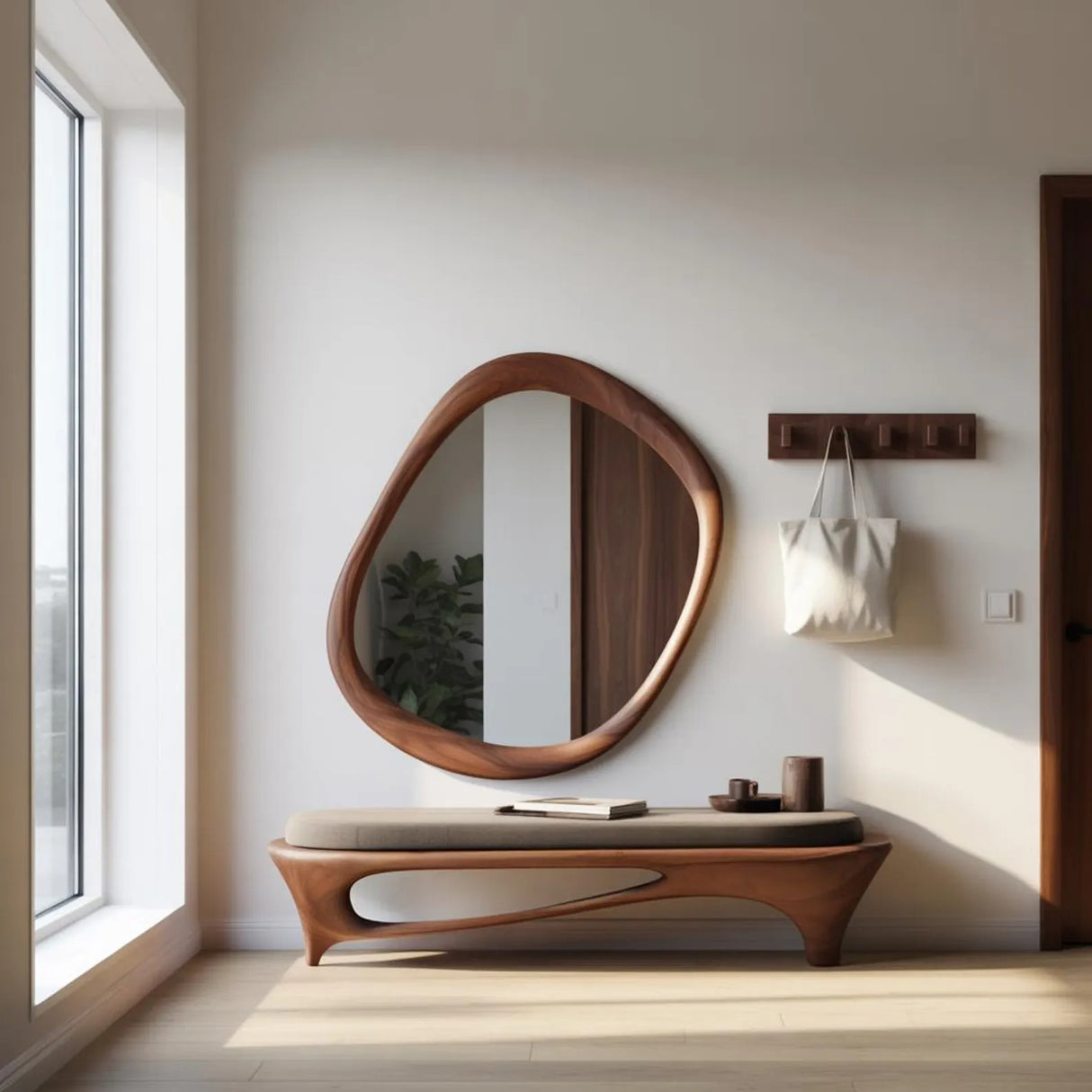 Minimalist Wall Mirror For Entryway Or Living Room