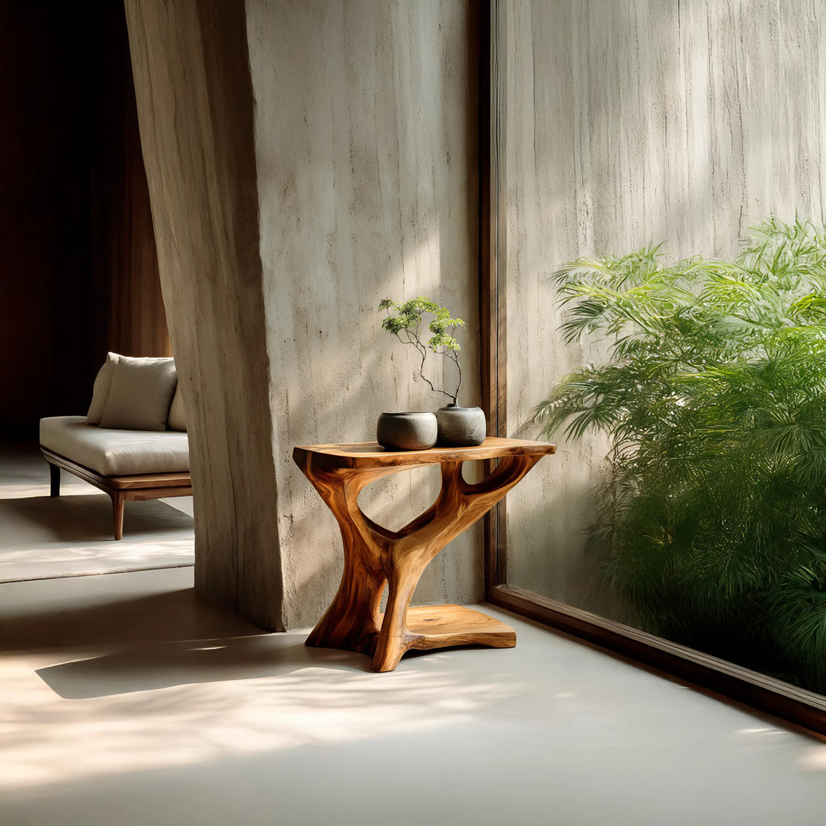 Modern Side Table Tree Shape Design For Home – ET Woodcrafts