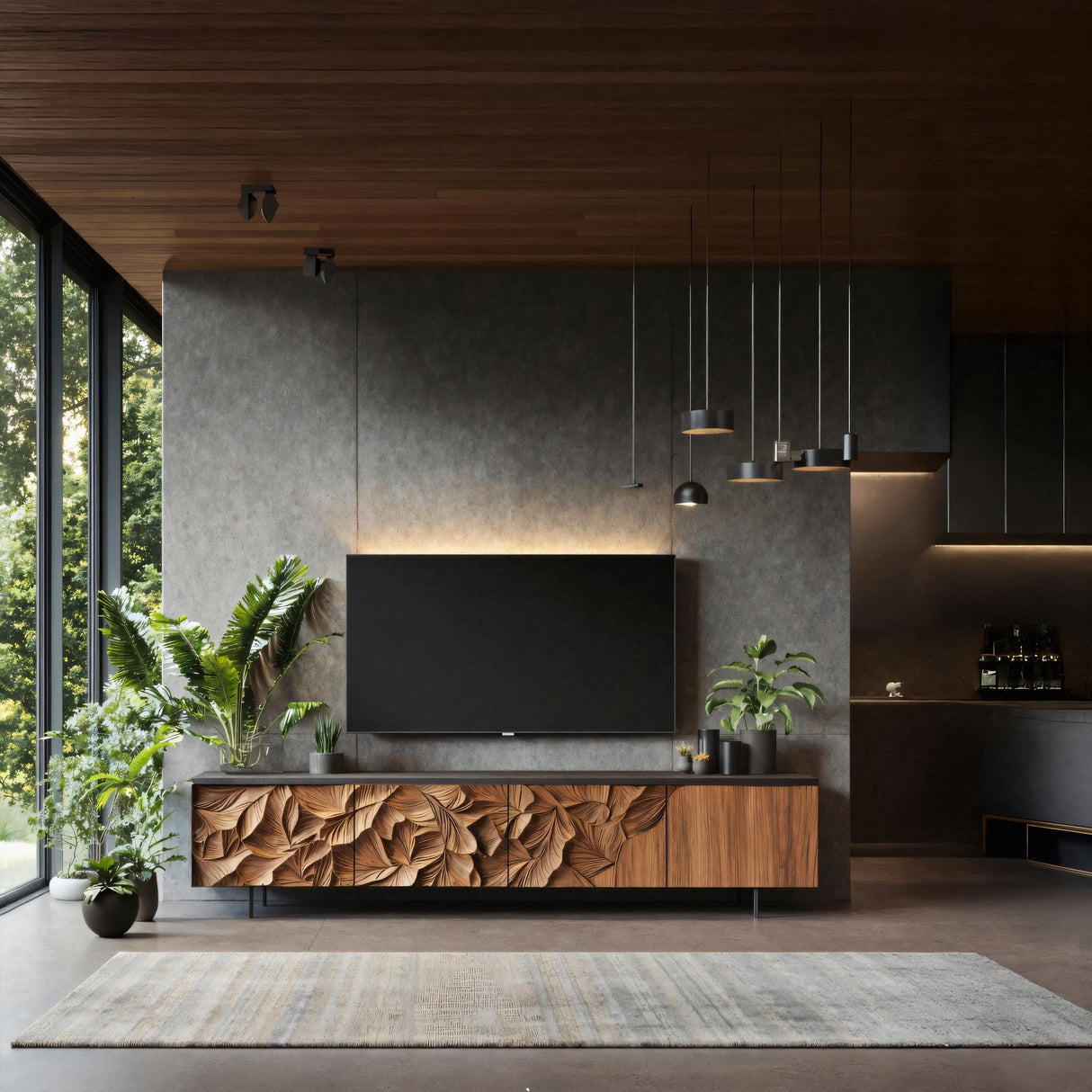 Farmhouse TV Cabinet For Cozy Living Room Design