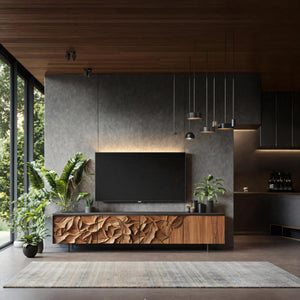 Farmhouse TV Cabinet For Cozy Living Room Design