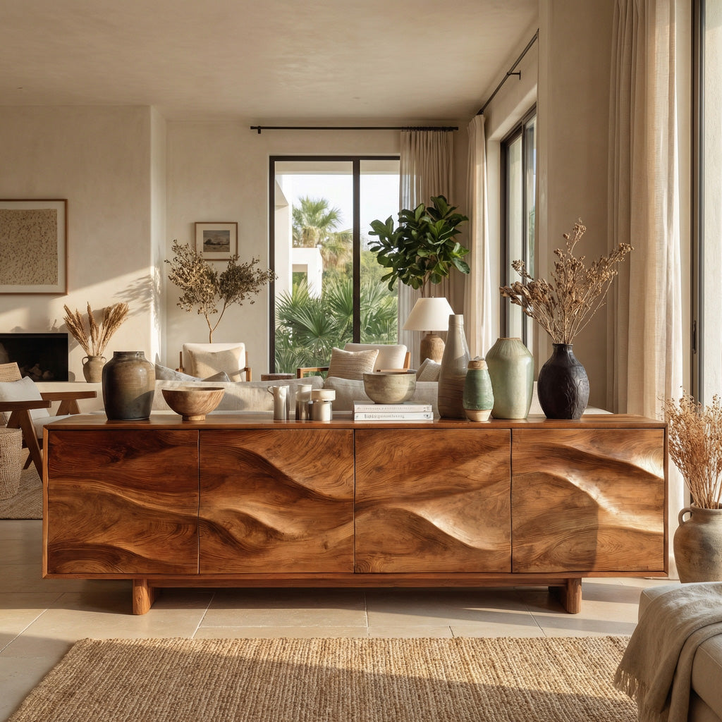 Minimalist Modern Sideboard Console For Living Room