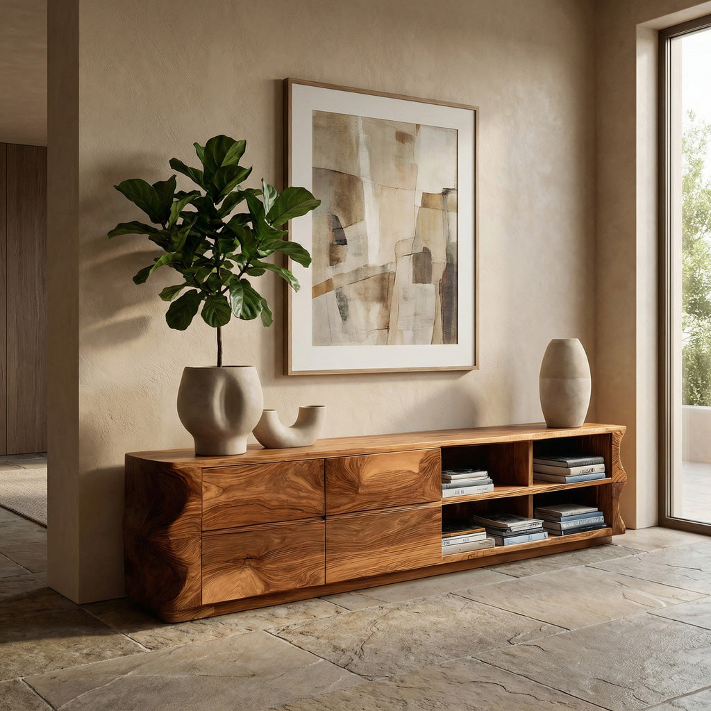 Quiet Luxury Modern Sideboard Cabinet For Living Room – ET Woodcrafts