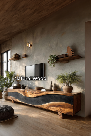 Handcrafted Solid TV Console For Bedroom Decor