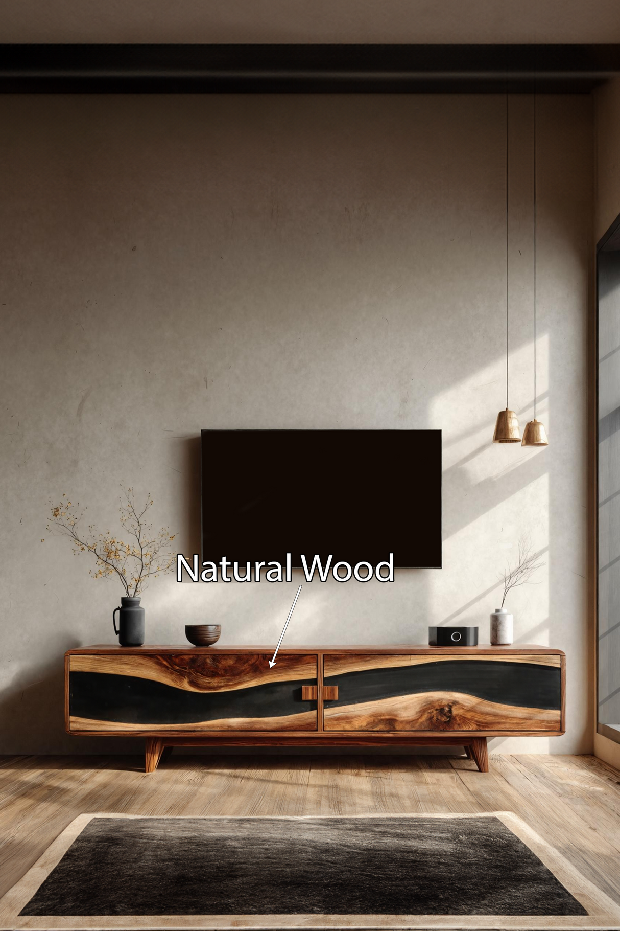 Farmhouse Wooden Entertainment Center For Decor