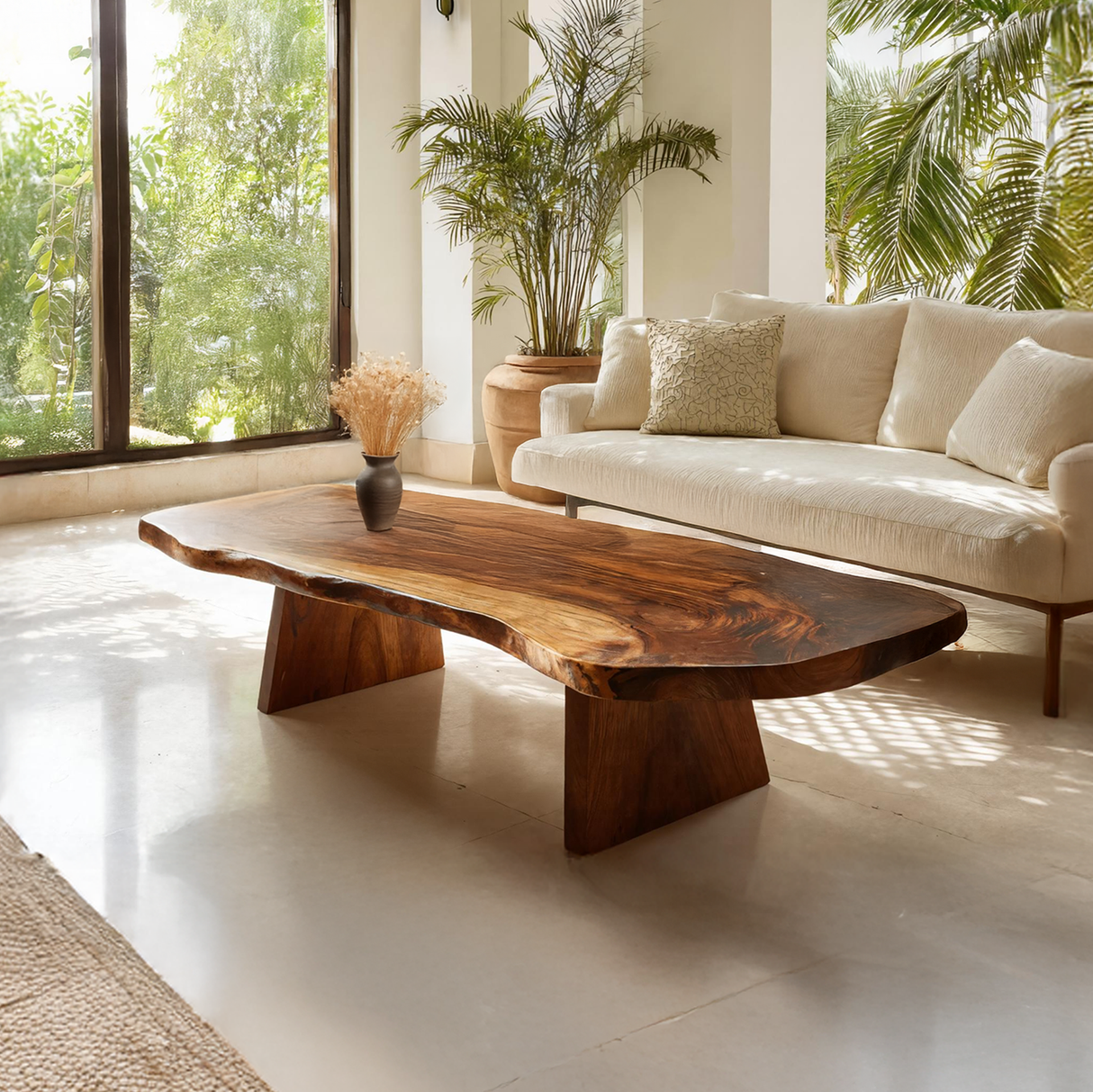 Mid Century Solid Wood Coffee Table For Living Roomdecor And Style