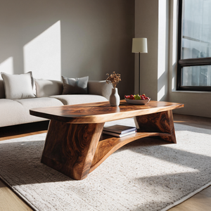 Mid Century Solid Wood Coffee Table For Living Room Furniture Decor