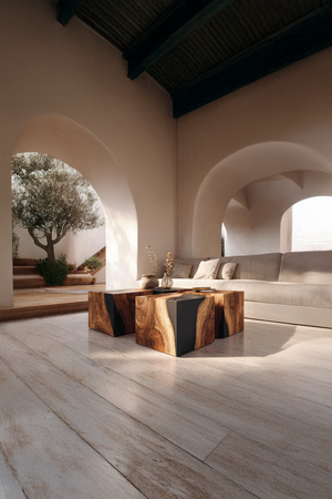 Handcrafted Low Coffee Table For Contemporary Interiors