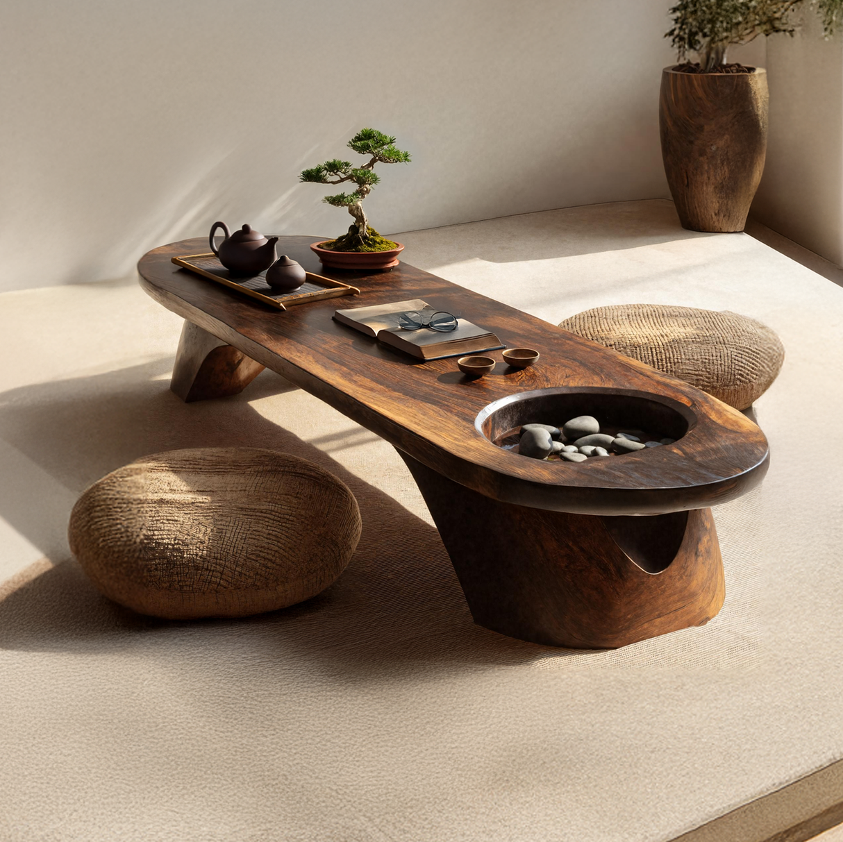 Handcrafted Wooden Live Edge Coffee Table For Living Roomdecor