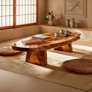 Handcrafted Live Edge Low Table For Living Room Furniture Decor