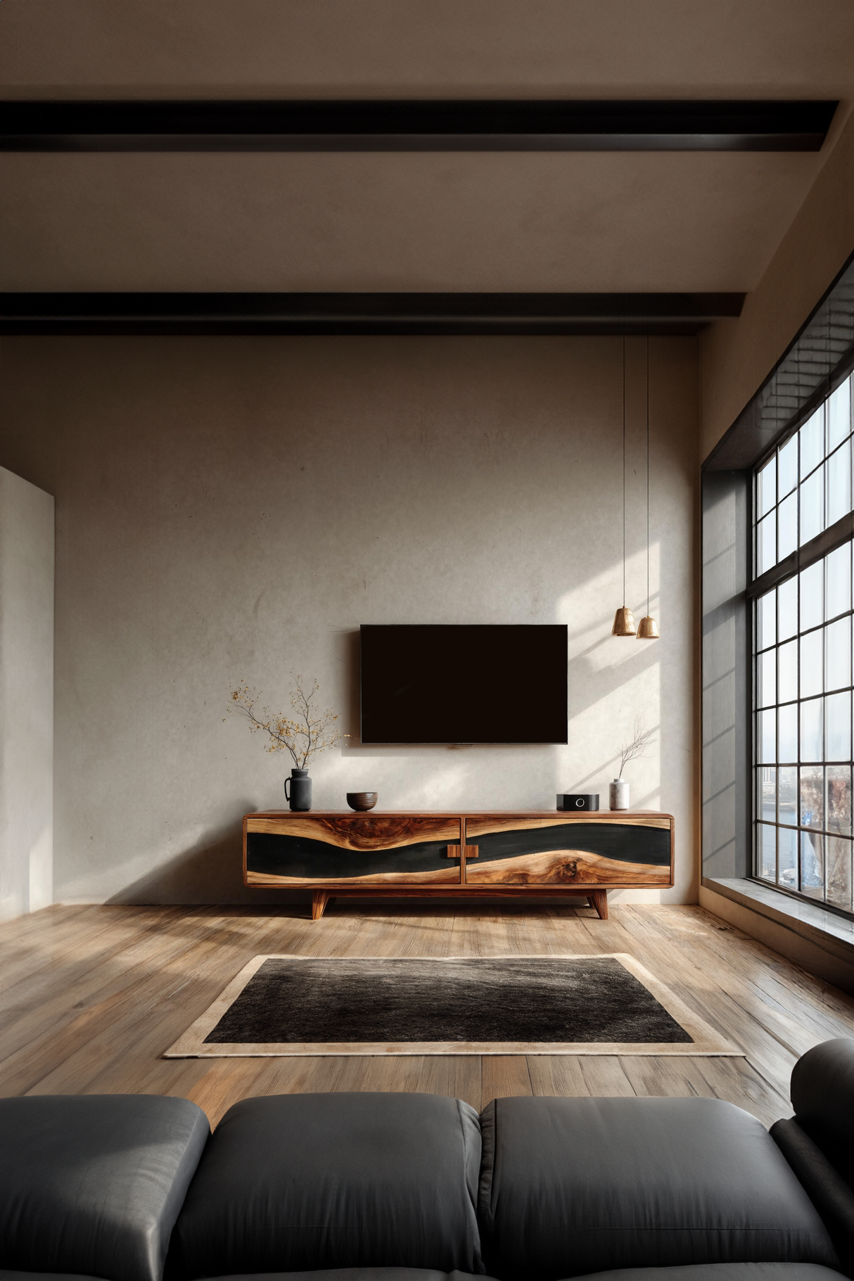 Farmhouse Wooden Entertainment Center For Decor