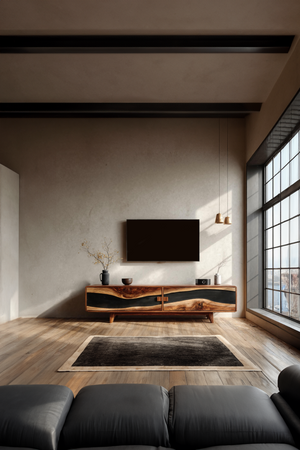 Farmhouse Wooden Entertainment Center For Decor