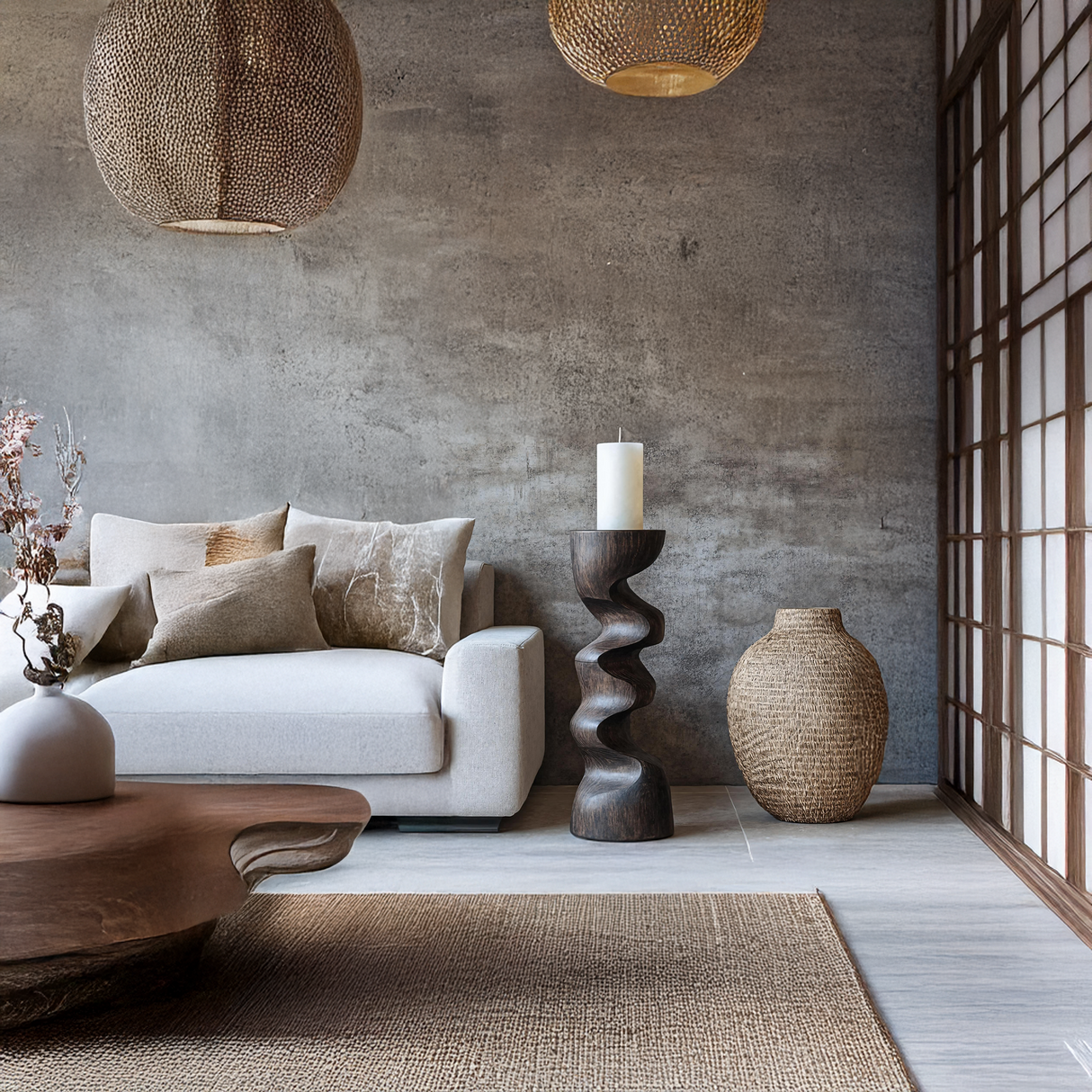 Rustic Candle Stick For Bedroom Cozy Ambience Styling