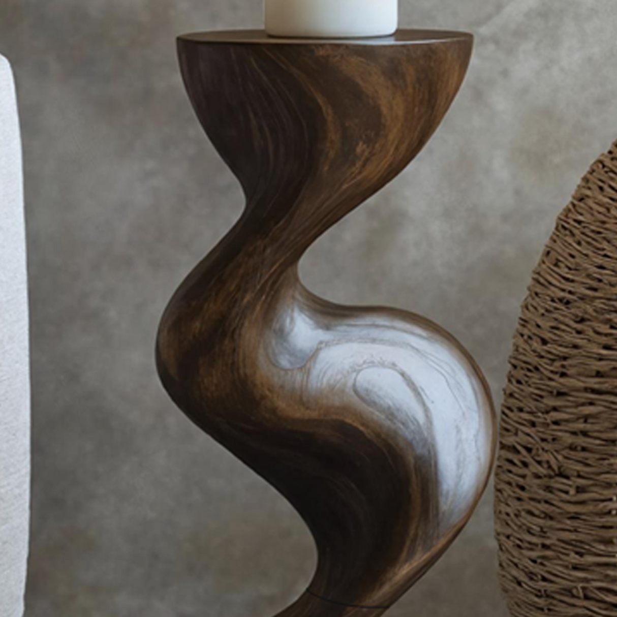 Mid Century Candle Holder For Living Room Modern Decor