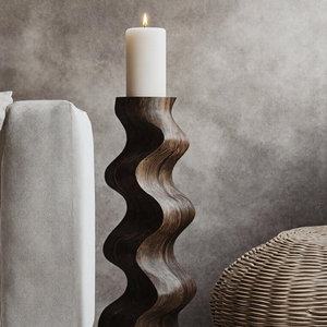 Handcrafted Candle Stand For Furniture Accent Display