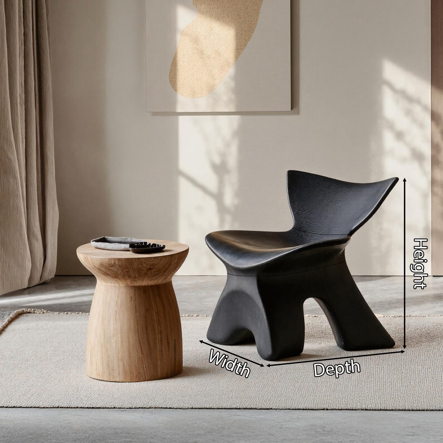 Handcrafted Lounge Chair For Warm Living Room