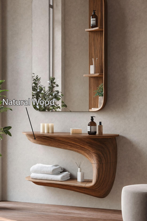 Handcrafted Solid Wood Vanity for Bedroom Furniture Decor