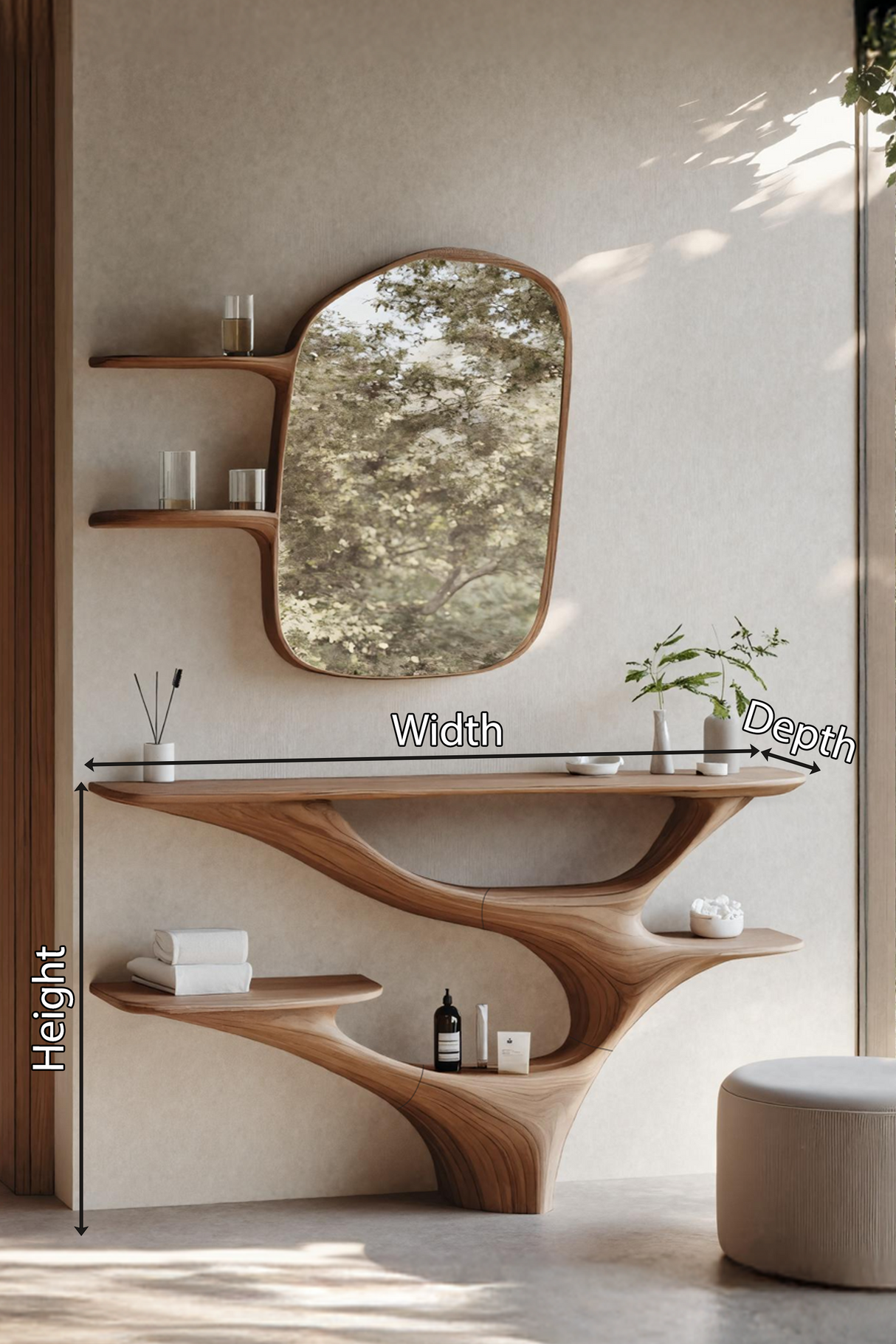 Mid Century Vanity Table For Bedroom And Bathroom Design