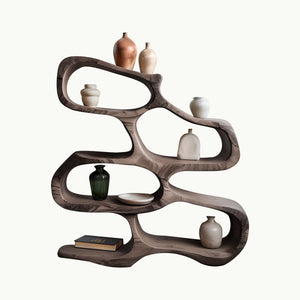 Sculptural Bookshelf For Living Room Or Office