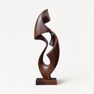 Rustic Abstract Sculpture For Office Decor