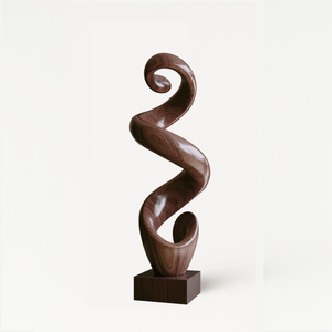 Rustic Large Twisted Spiral Floor Art For Office Decor