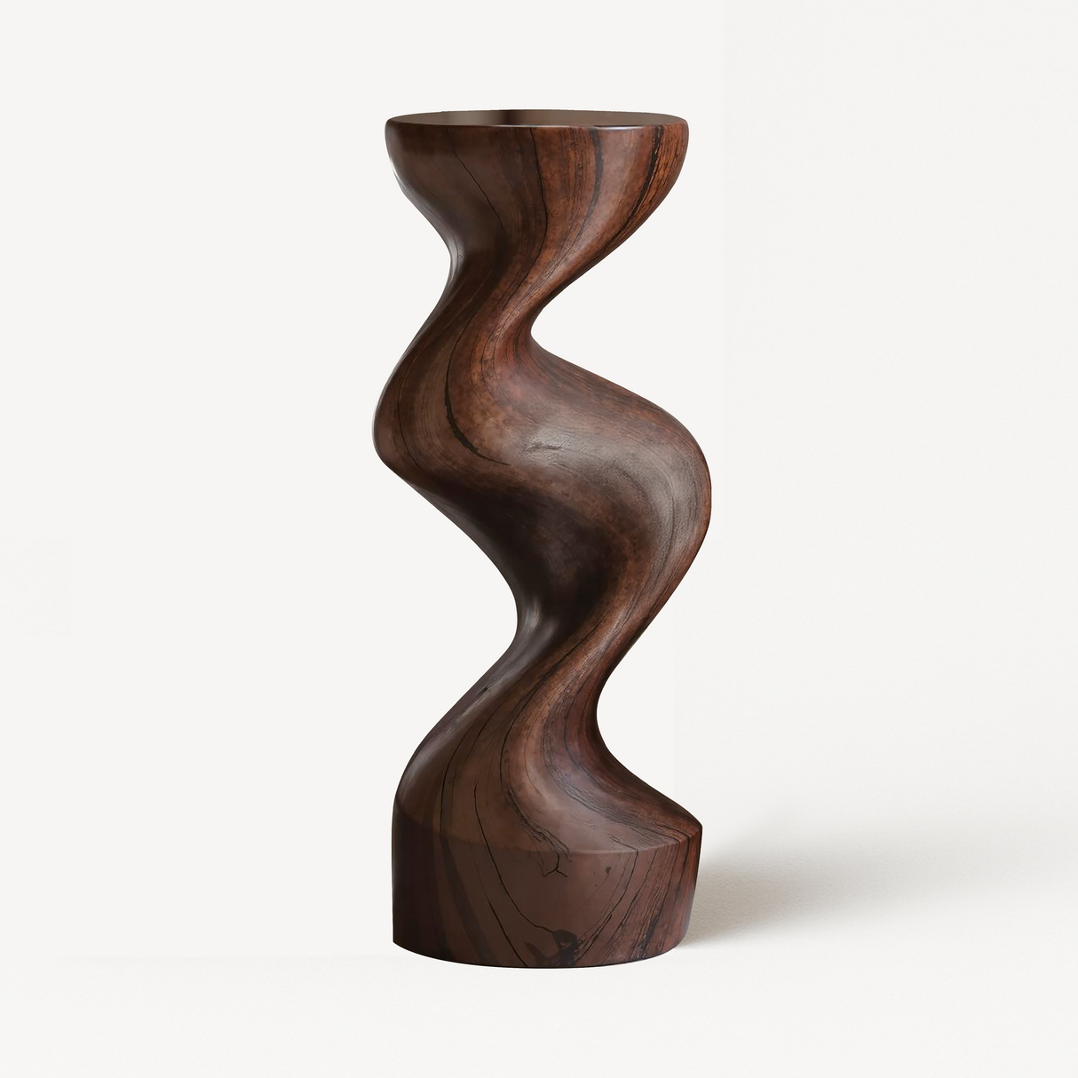 Farmhouse Solid Wood Abstract Sculpture For Garden