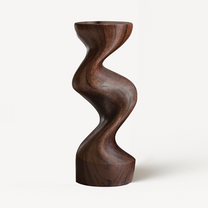 Farmhouse Solid Wood Abstract Sculpture For Garden